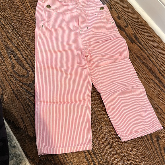 Vintage Bottoms Vintage John Deere Pink White Seersucker Kids